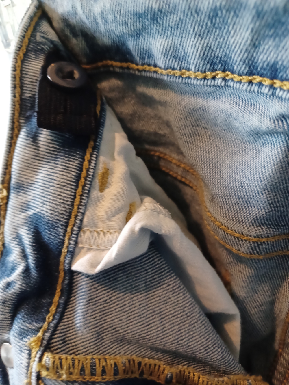 Art Class Girls Light Wash Blue Distressed Skinny Denim Jeans - Picture 9 of 10